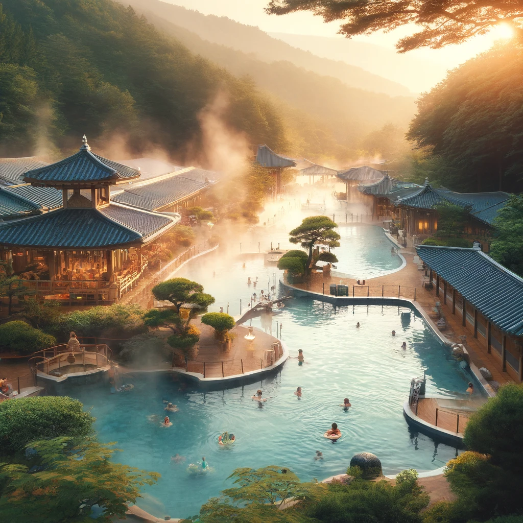 DALL·E 2024-04-04 12.58.13 - A serene and picturesque view of the Yuseong Hot Springs in Daejeon, South Korea. The image s.webp